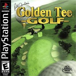 Box cover for Peter Jacobsen's Golden Tee Golf on the Sony Playstation.