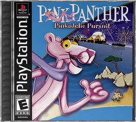 Box cover for Pink Panther: Pinkadelic Pursuit on the Sony Playstation.