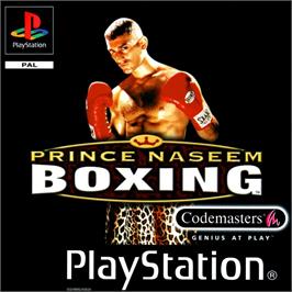 Box cover for Prince Naseem Boxing on the Sony Playstation.