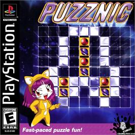 Box cover for Puzznic on the Sony Playstation.