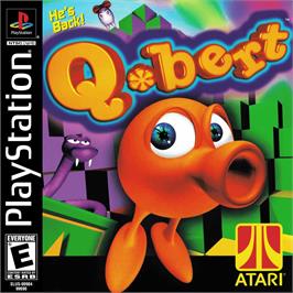 Box cover for Q-bert on the Sony Playstation.