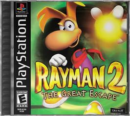 Box cover for Rayman 2: The Great Escape on the Sony Playstation.