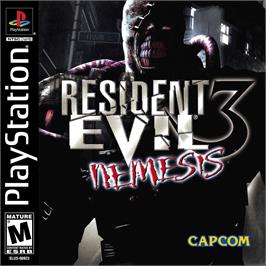 Box cover for Resident Evil 3 - Nemesis on the Sony Playstation.