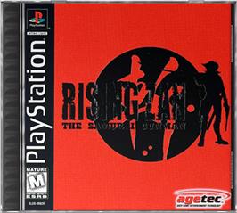 Box cover for Rising Zan: The Samurai Gunman on the Sony Playstation.