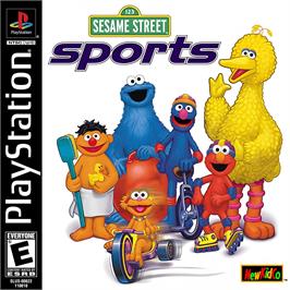 Box cover for Sesame Street Sports on the Sony Playstation.