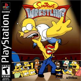 Box cover for Simpsons Wrestling, The on the Sony Playstation.