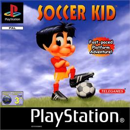 Box cover for Soccer Kid on the Sony Playstation.