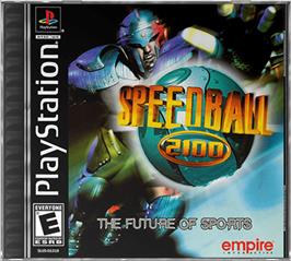 Box cover for Speedball 2100 on the Sony Playstation.