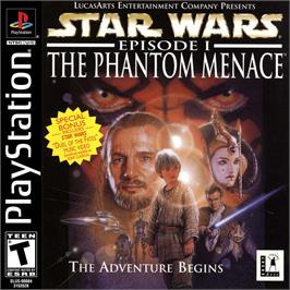 Box cover for Star Wars - Episode 1 - The Phantom Menace on the Sony Playstation.