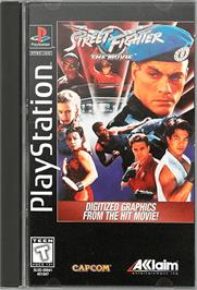 Box cover for Street Fighter: The Movie on the Sony Playstation.