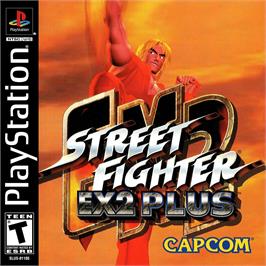 Box cover for Street Fighter Ex2 Plus on the Sony Playstation.