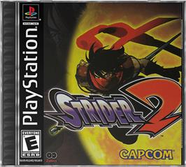 Box cover for Strider on the Sony Playstation.