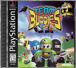 Box cover for Team Buddies on the Sony Playstation.