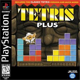 Box cover for Tetris Plus on the Sony Playstation.