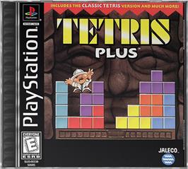 Box cover for Tetris Plus on the Sony Playstation.