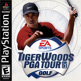 Box cover for Tiger Woods Pga Tour Golf on the Sony Playstation.