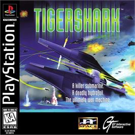 Box cover for Tigershark on the Sony Playstation.