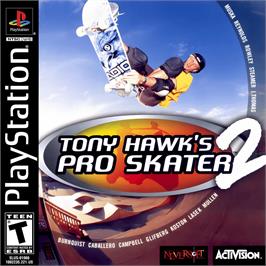 Box cover for Tony Hawk's Pro Skater 2 on the Sony Playstation.