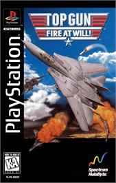 Box cover for Top Gun - Fire At Will on the Sony Playstation.