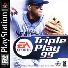 Box cover for Triple Play 99 on the Sony Playstation.