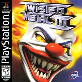 Box cover for Twisted Metal 3 on the Sony Playstation.