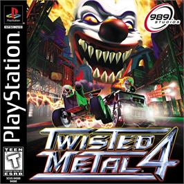 Box cover for Twisted Metal 4 on the Sony Playstation.