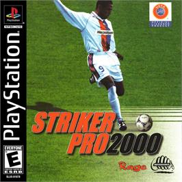 Box cover for Uefa Striker on the Sony Playstation.