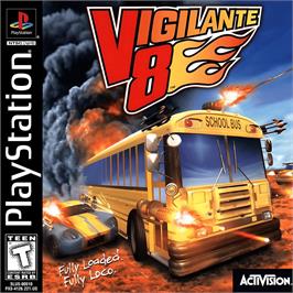 Box cover for Vigilante 8 on the Sony Playstation.