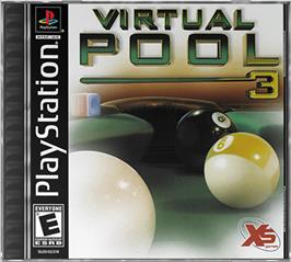 Box cover for Virtual Pool 3 on the Sony Playstation.