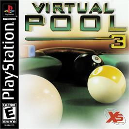 Box cover for Virtual Pool 3 on the Sony Playstation.