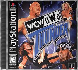 Box cover for WCW/NWO Thunder on the Sony Playstation.
