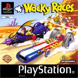 Box cover for Wacky Races on the Sony Playstation.