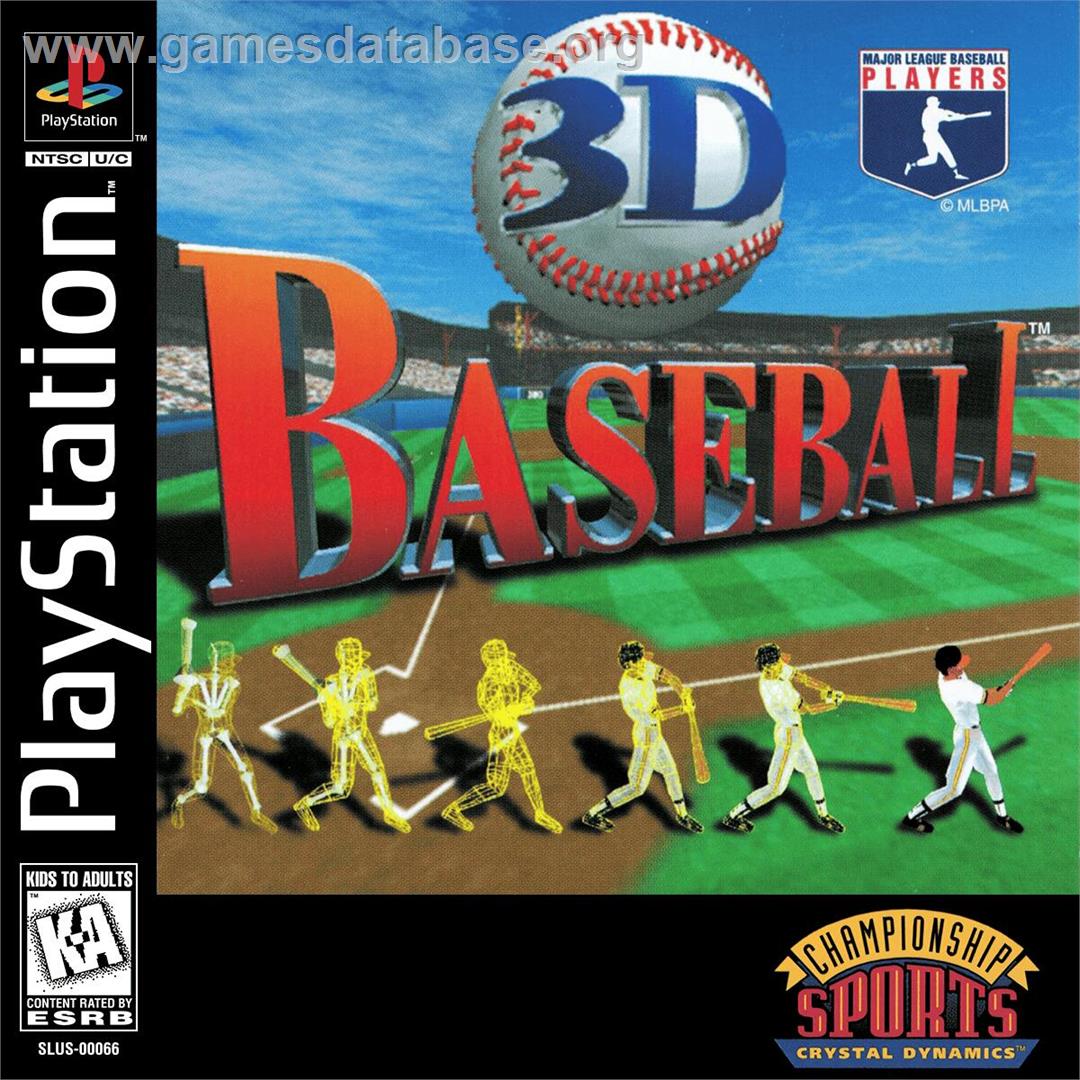 3d Baseball - Sony Playstation - Artwork - Box