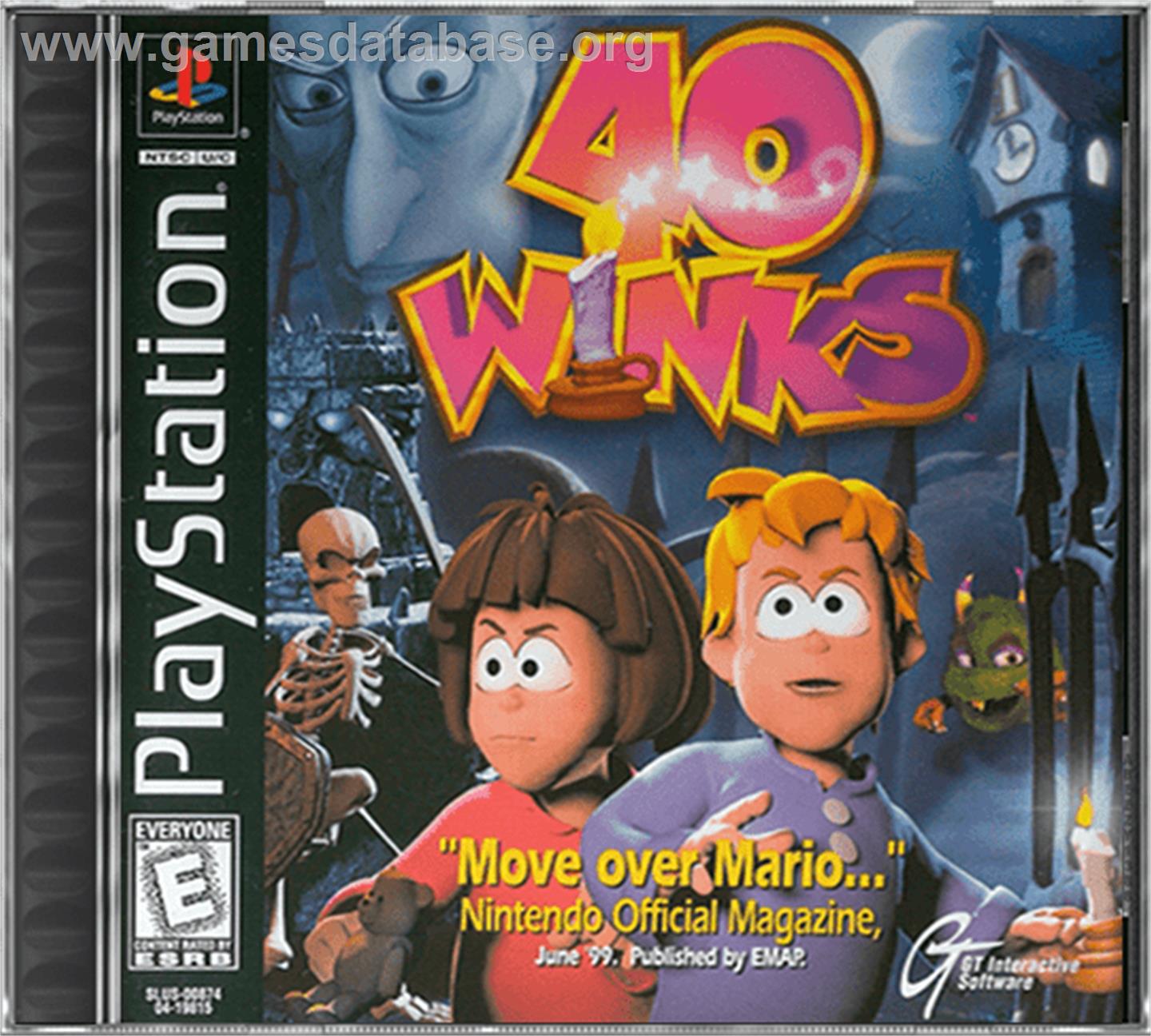 40 Winks - Sony Playstation - Artwork - Box
