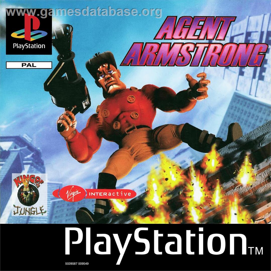 Agent Armstrong - Himitsu Shirei Daisakusen - Sony Playstation - Artwork - Box