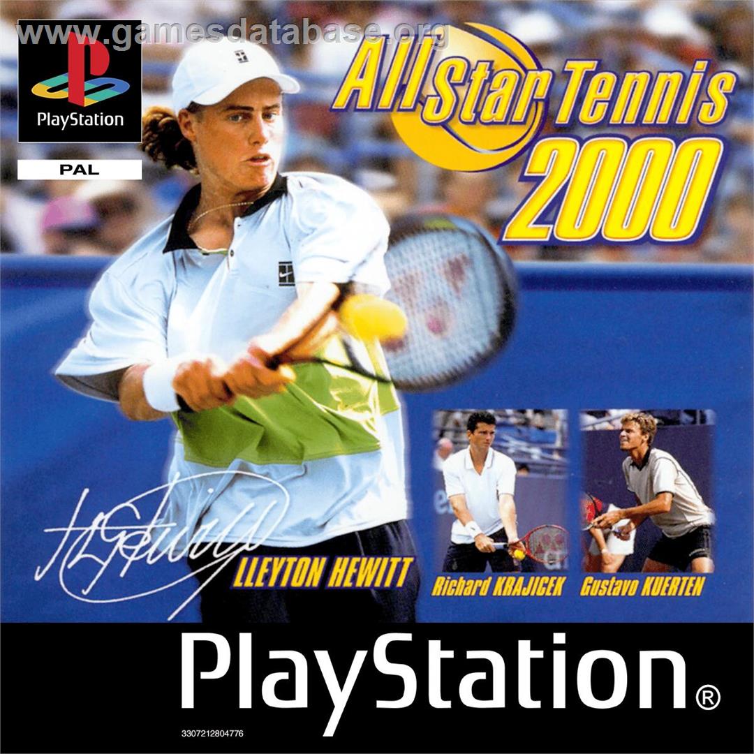 All Star Tennis 2000 - Sony Playstation - Artwork - Box