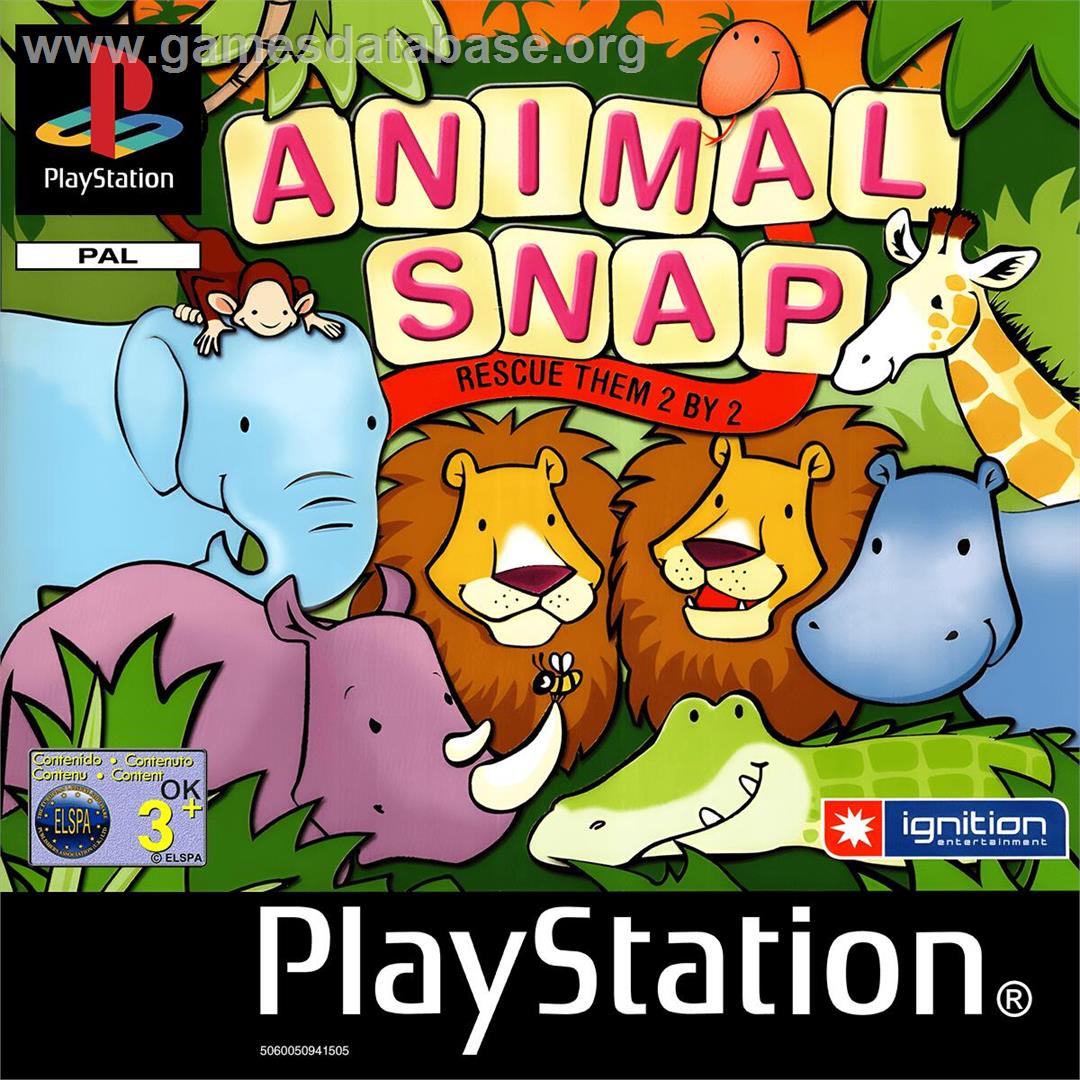 Animal Snap - Rescue Them 2 By 2 - Sony Playstation - Artwork - Box