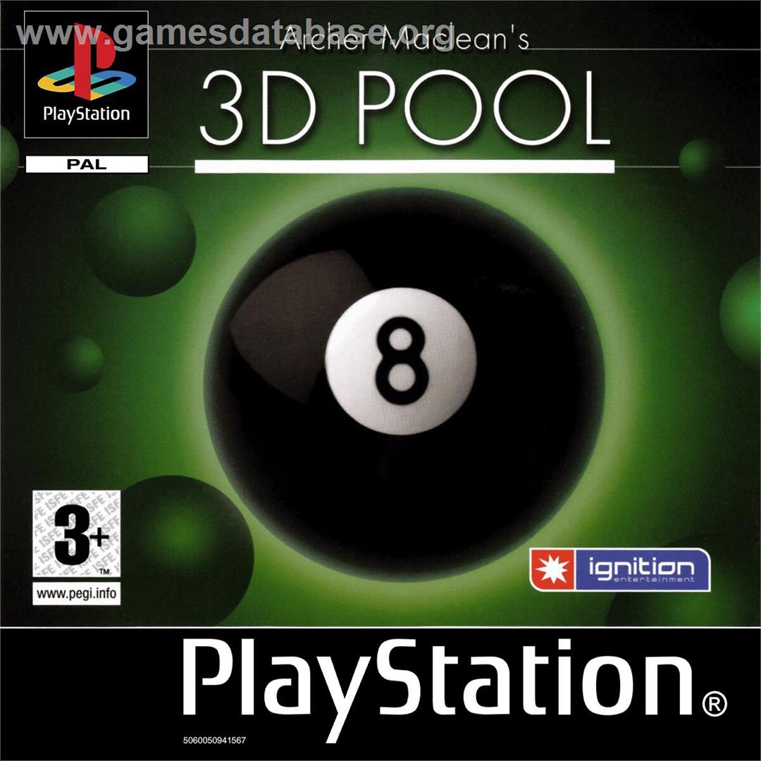 Archer Maclean's 3d Pool - Sony Playstation - Artwork - Box