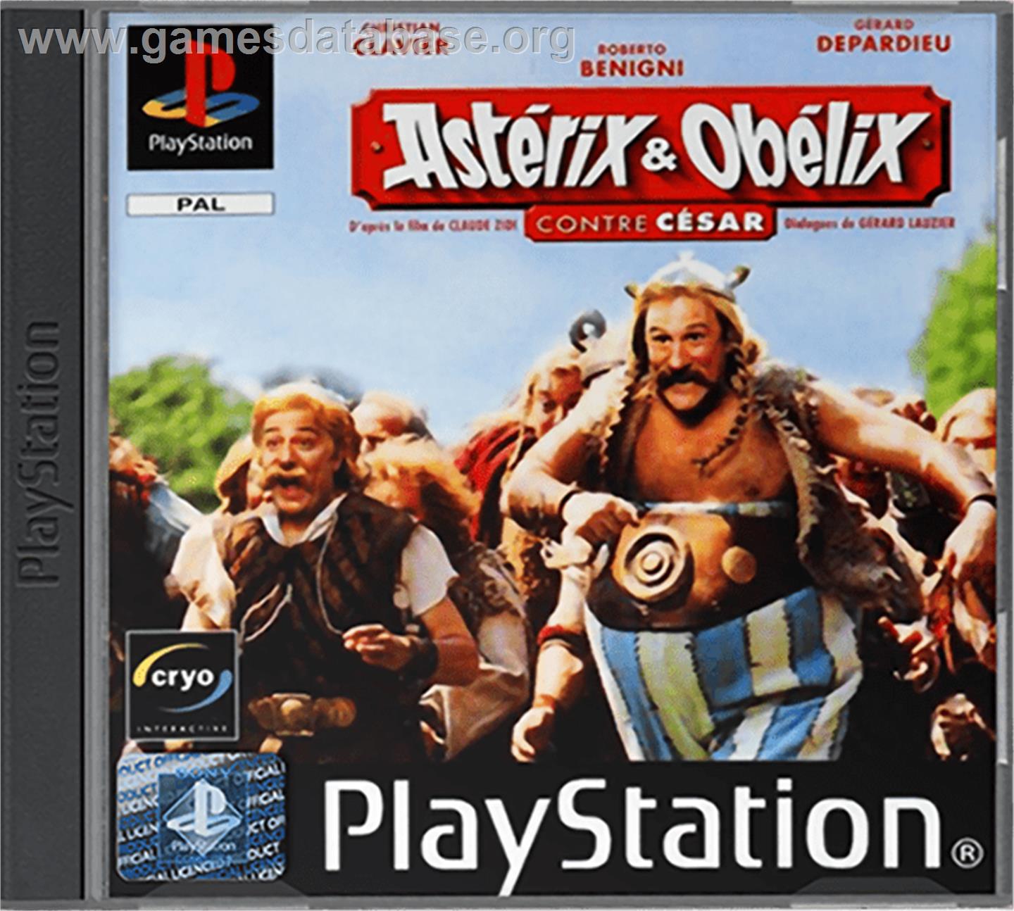 Asterix and Obelix Take on Caesar - Sony Playstation - Artwork - Box