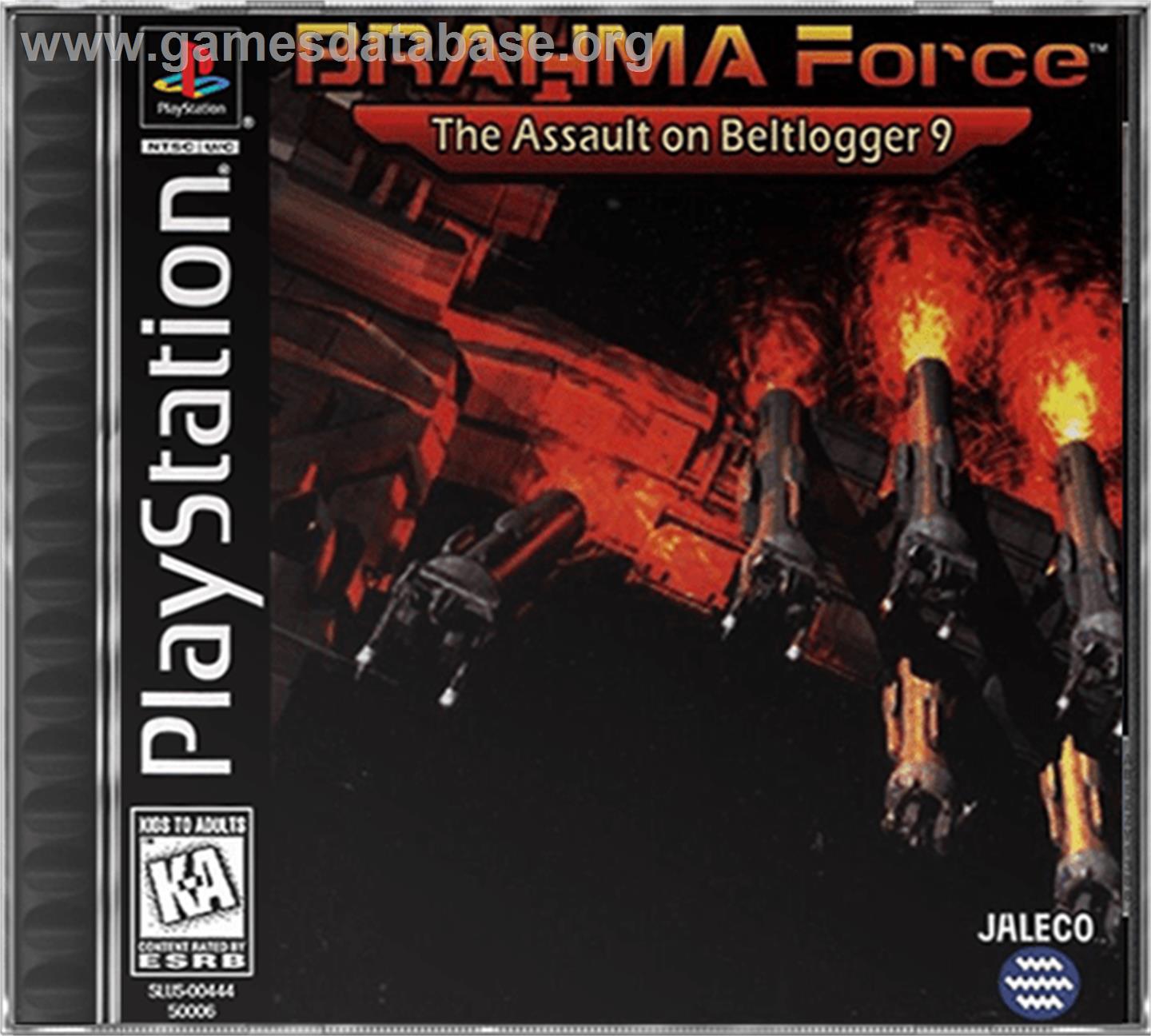 BRAHMA Force: The Assault on Beltlogger 9 - Sony Playstation - Artwork - Box