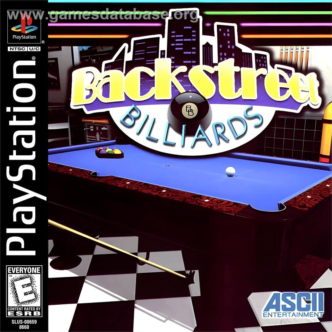 Backstreet Billiards - Sony Playstation - Artwork - Box