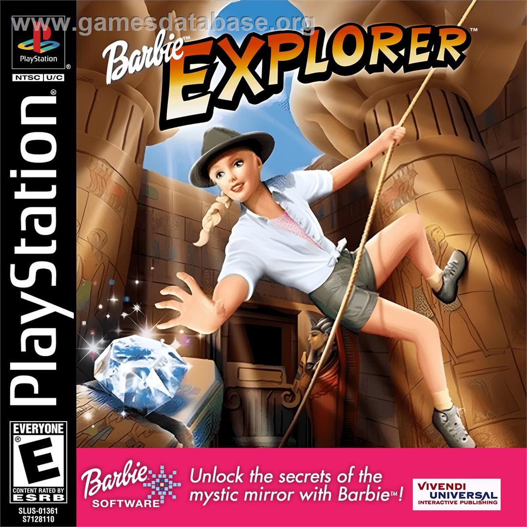 Barbie Explorer - Sony Playstation - Artwork - Box