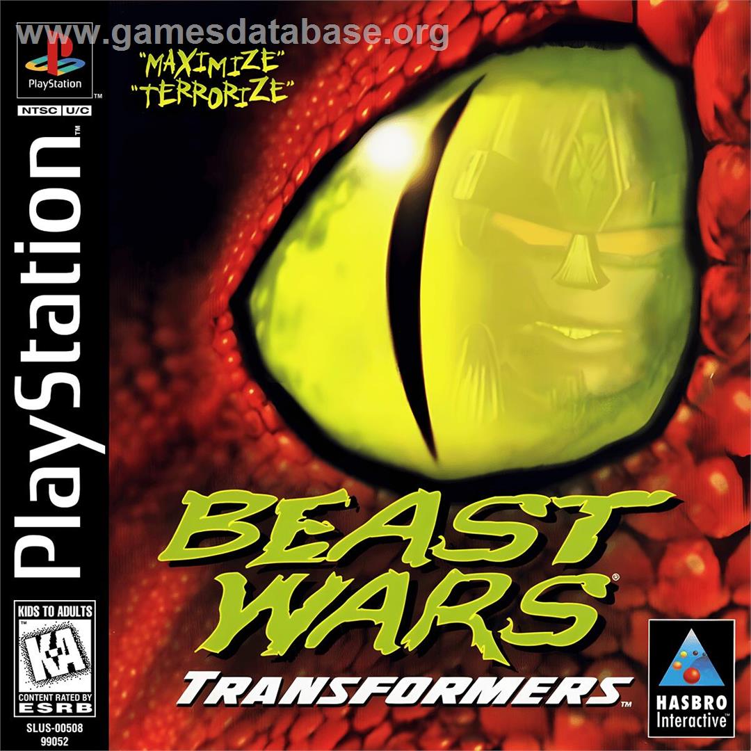 Beast Wars - Transformers - Sony Playstation - Artwork - Box