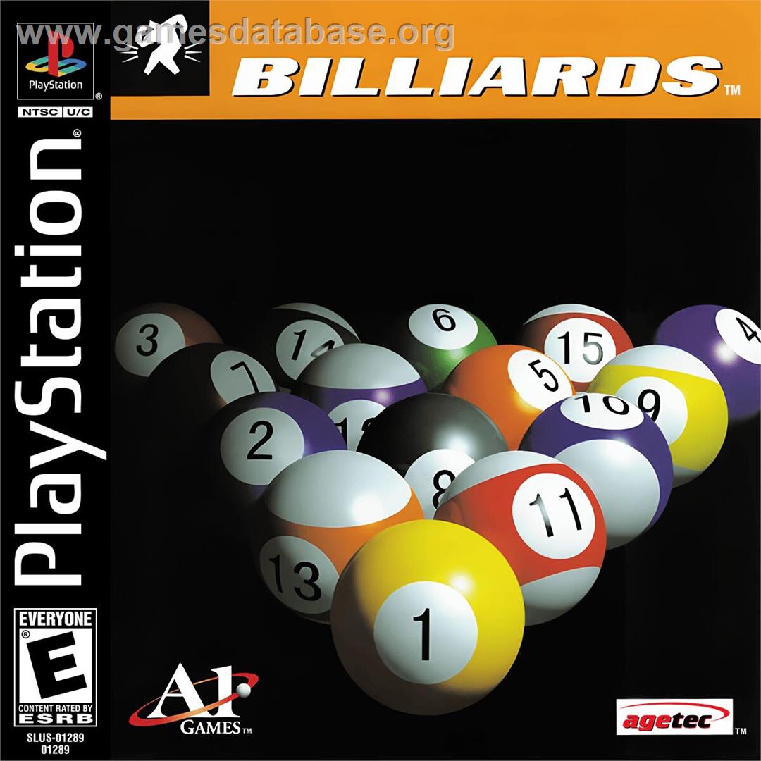 Billiards - Sony Playstation - Artwork - Box