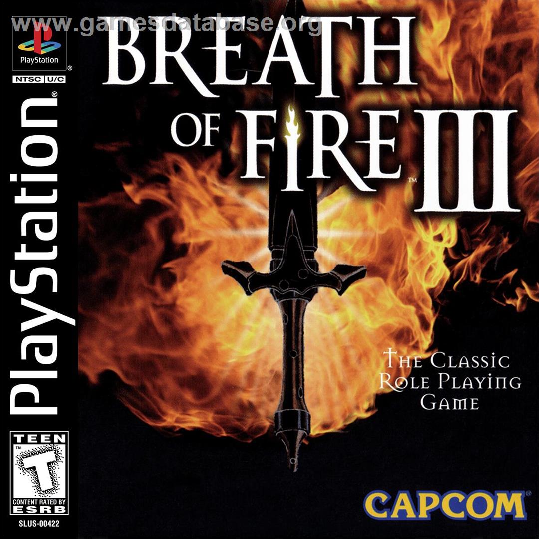 Breath Of Fire 3 - Sony Playstation - Artwork - Box