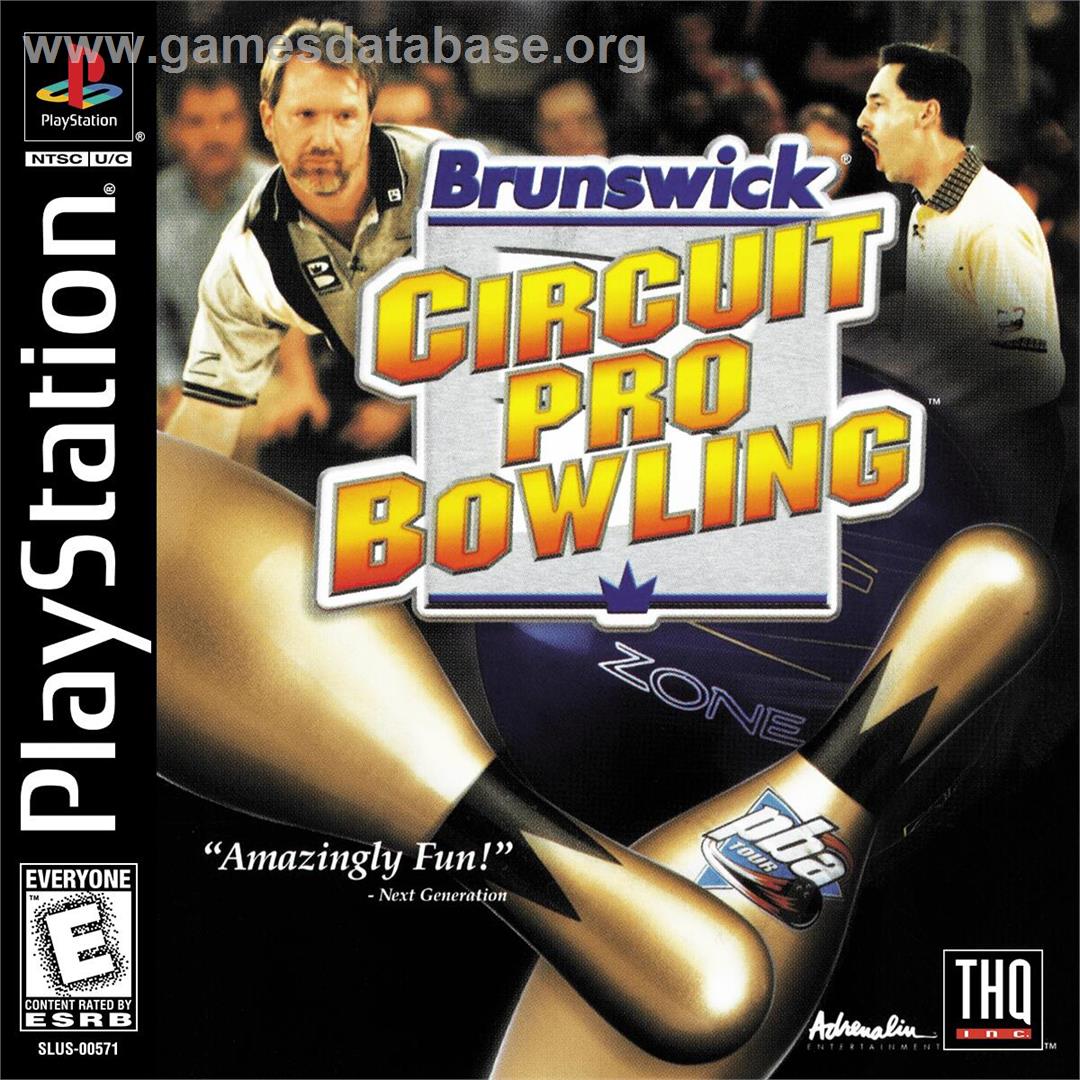 Brunswick Circuit Pro Bowling - Sony Playstation - Artwork - Box