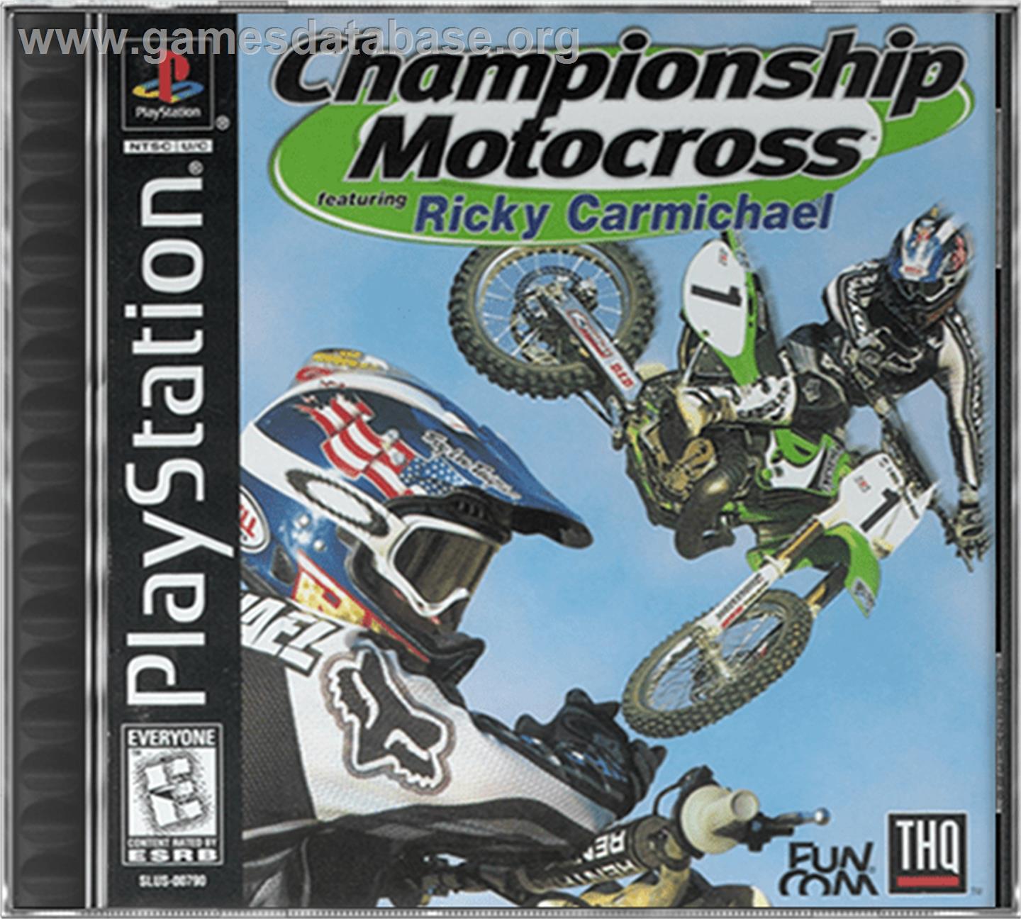 Championship Motocross Featuring Ricky Carmichael - Sony Playstation - Artwork - Box