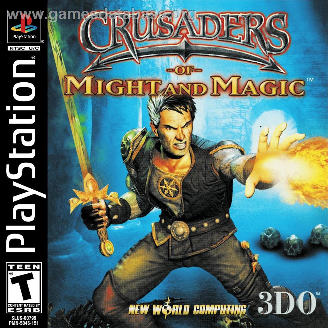 Crusaders Of Might And Magic - Sony Playstation - Artwork - Box