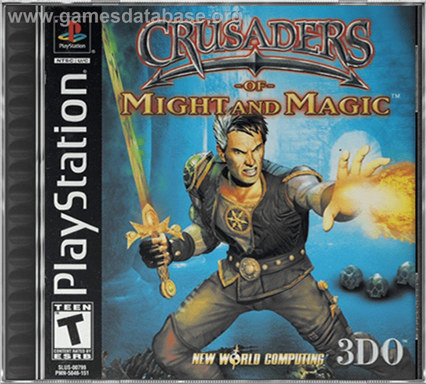 Crusaders of Might and Magic - Sony Playstation - Artwork - Box