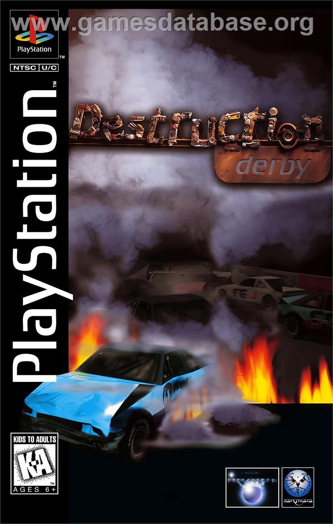 Destruction Derby - Sony Playstation - Artwork - Box